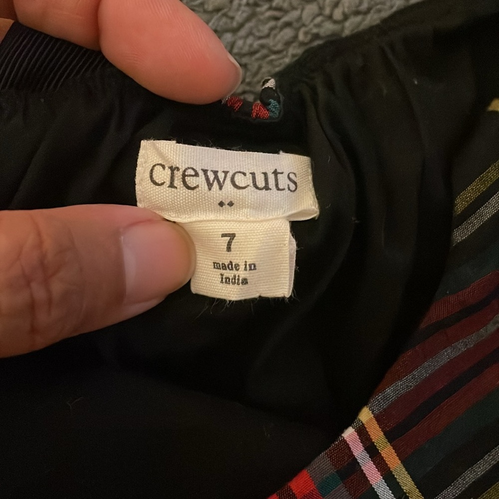 Jcrew factory girls plaid Christmas dress. 7 EUC - Picture 5 of 5